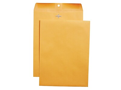 MeadWestvaco 76020 9/" X 12/" Heavyweight Clasp Envelopes 20 Count
